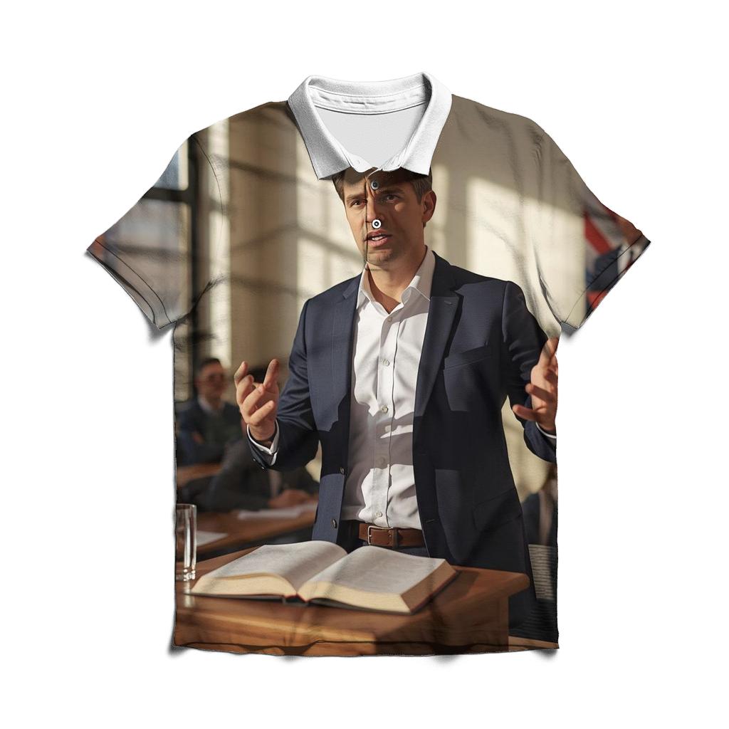 Charlie Kirk Engages Audience During Conservative Leadership Workshop premium cotton polo shirts