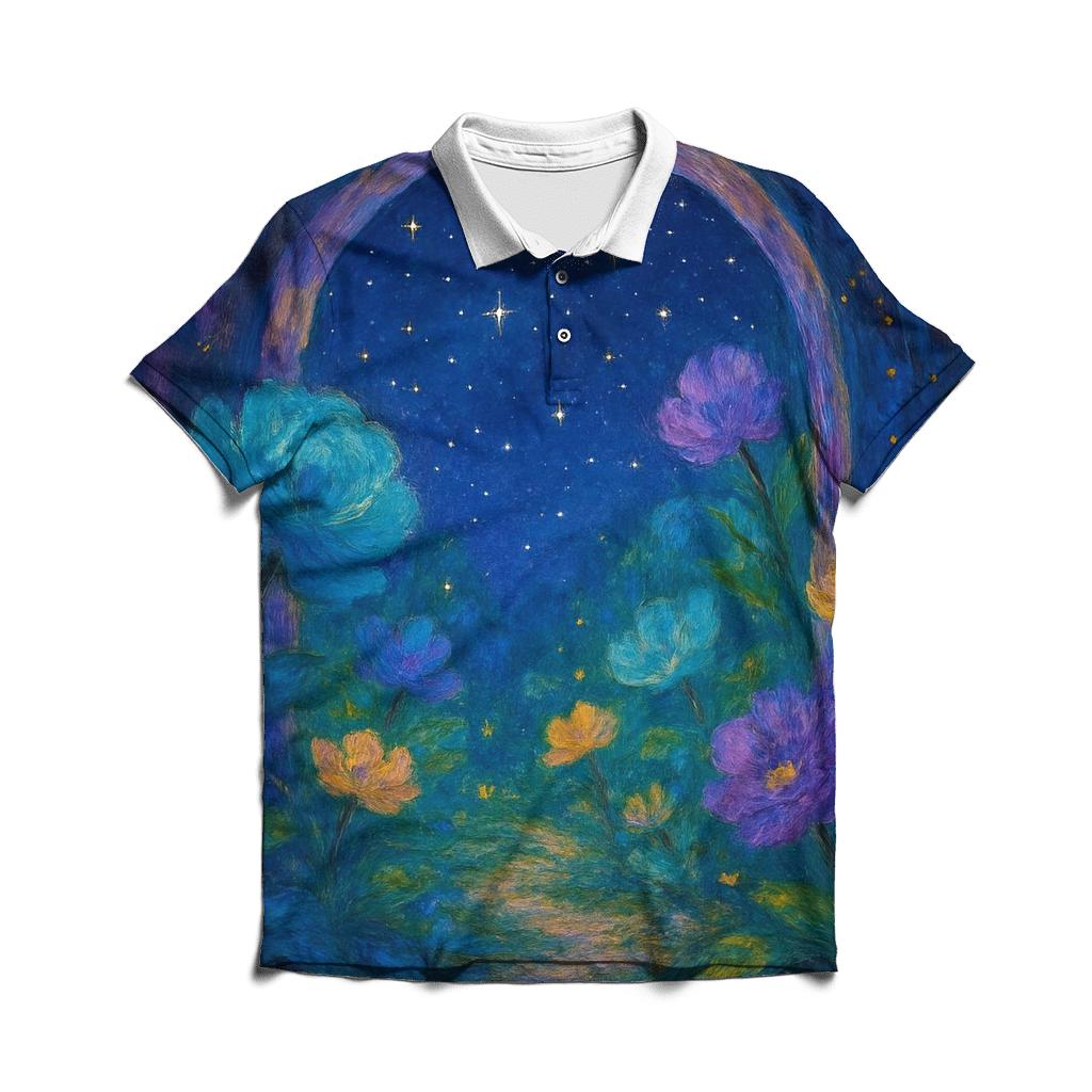Celestial Garden Portal custom polo shirts