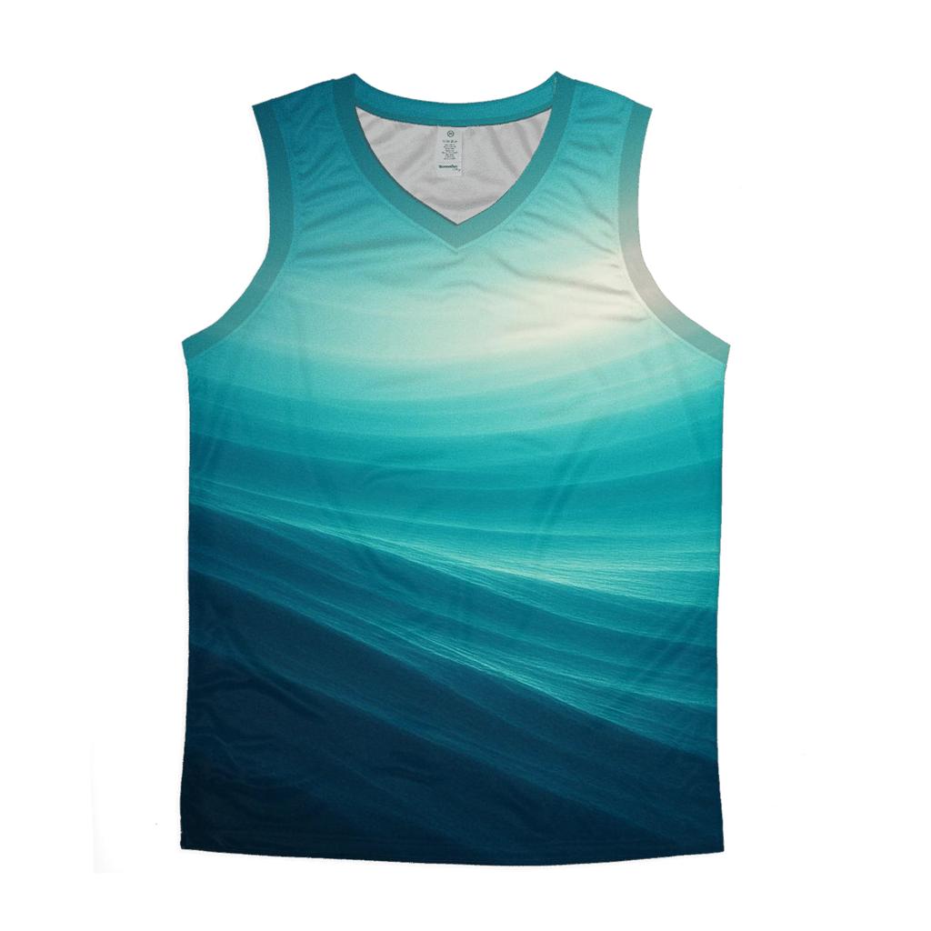 Luminous Tidal Sweep personalized athletic tanks
