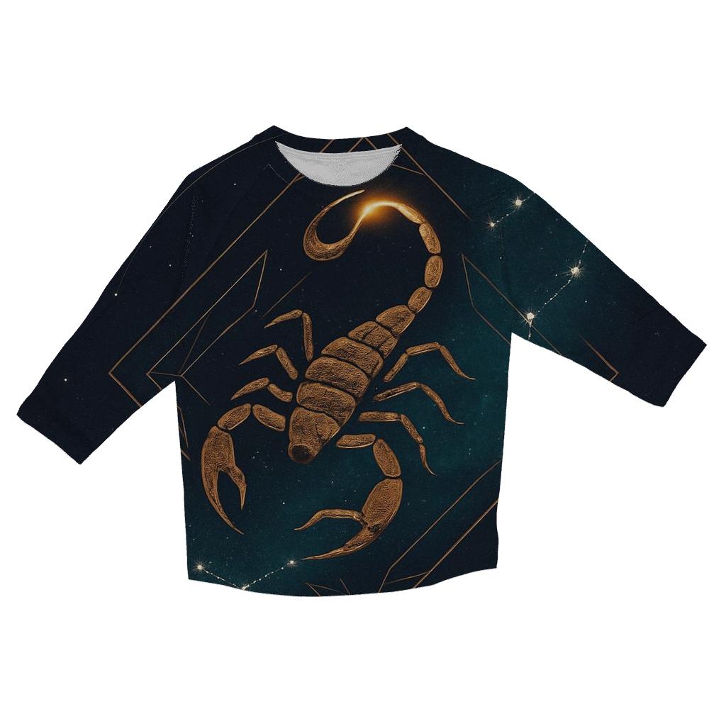 Scorpio Starforge Emblem personalized 3/4 sleeve tees