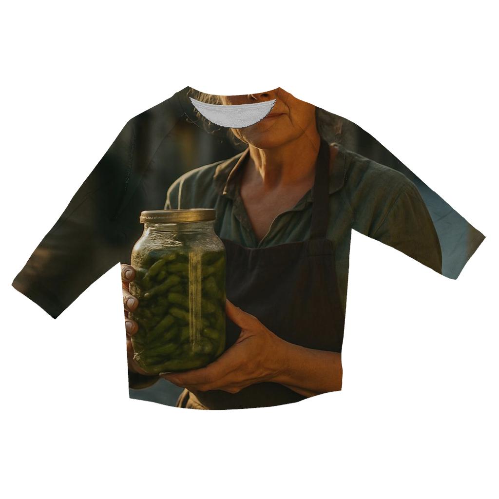 Village Cornichon Merchant At Dawn custom 3/4 sleeve shirts