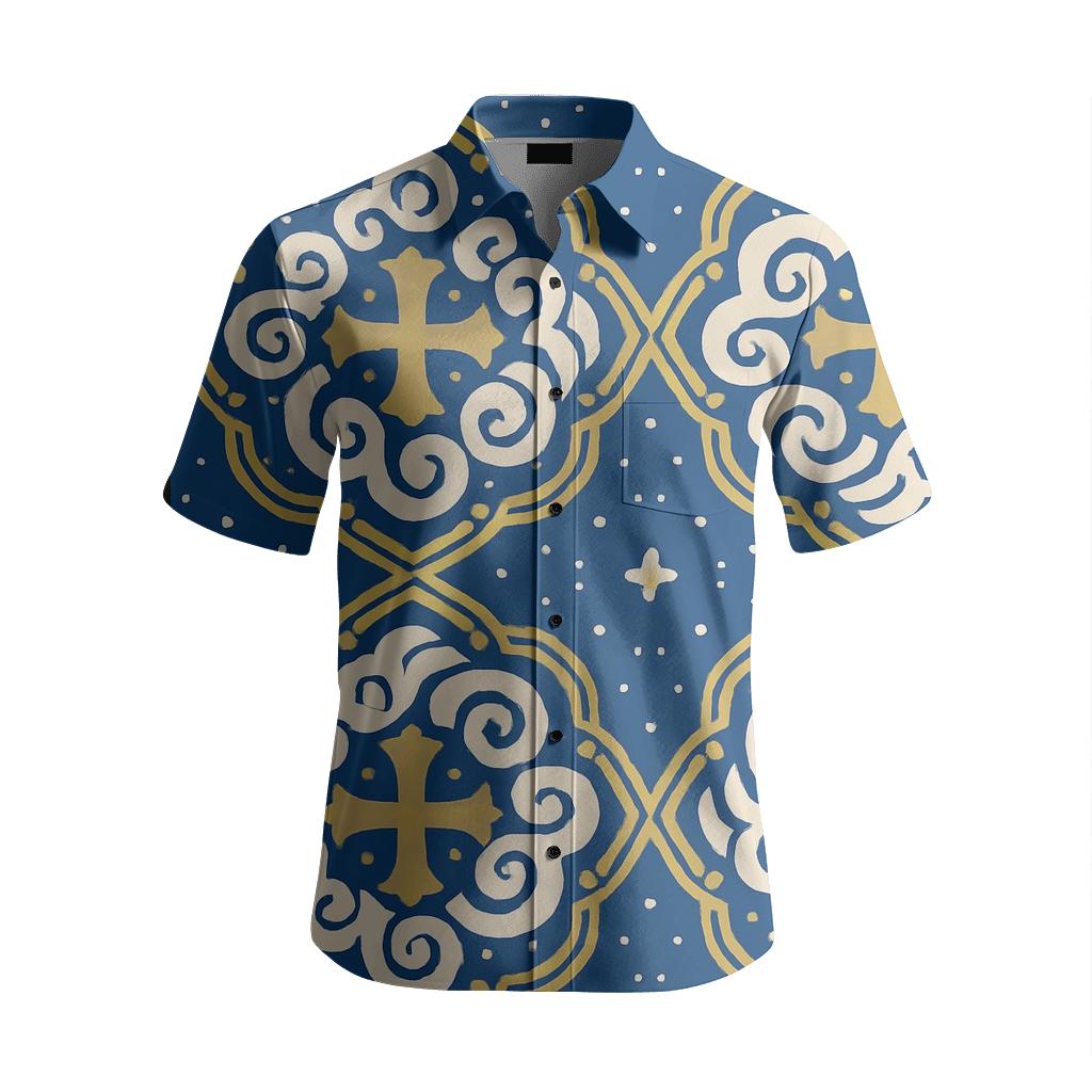 Byzantine Nebula Medallion unique embroidered patterns