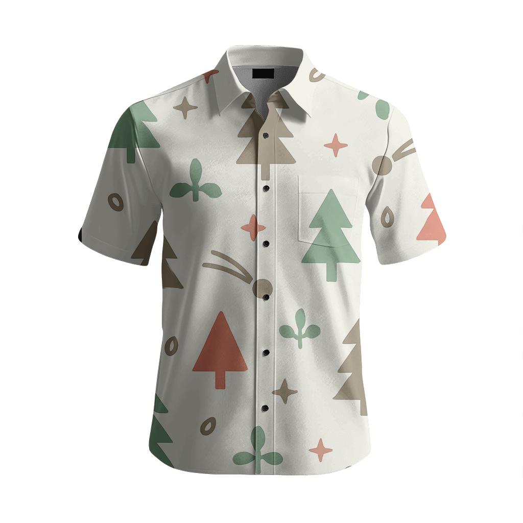 Scandinavian Starfield Woodland stylish threadwork shirts