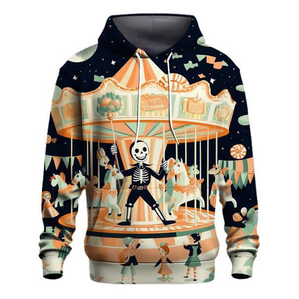 Midnight Candy Carousel printed hoodies