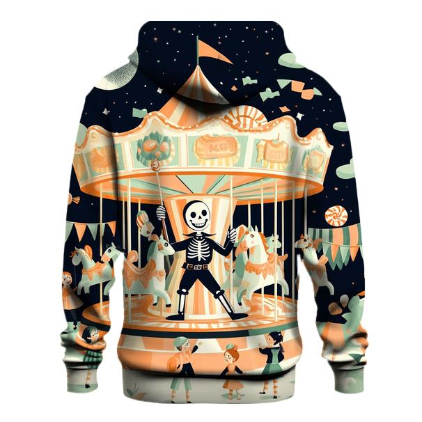 Midnight Candy Carousel printed hoodies
