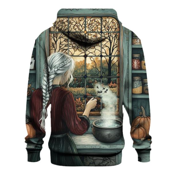Witchs Workshop Window printed hoodies