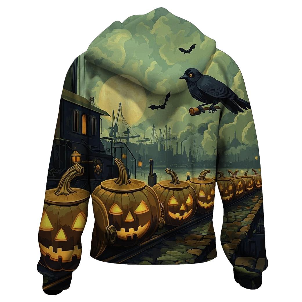 Clockwork Jack O Lantern Caravan premium hoodies
