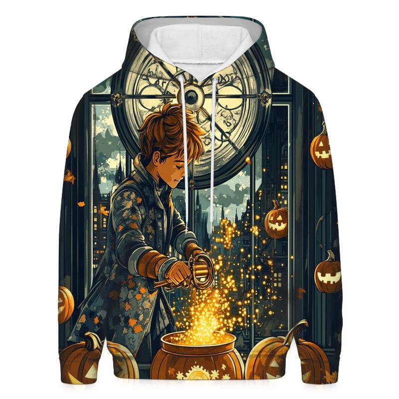 Clocktower Pumpkin Alchemy graphic hoodies