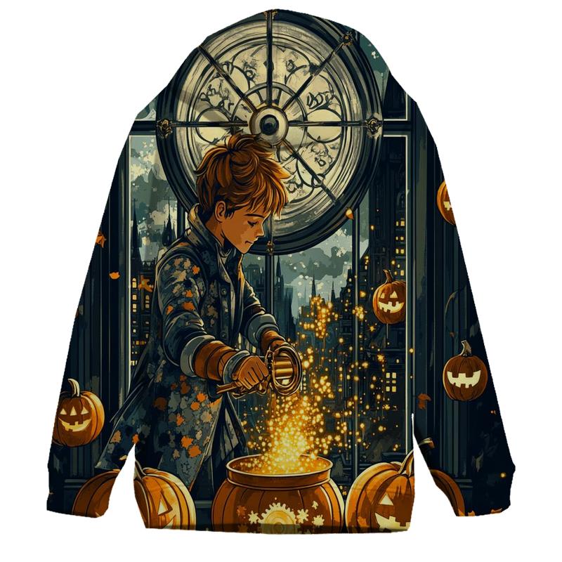 Clocktower Pumpkin Alchemy graphic hoodies