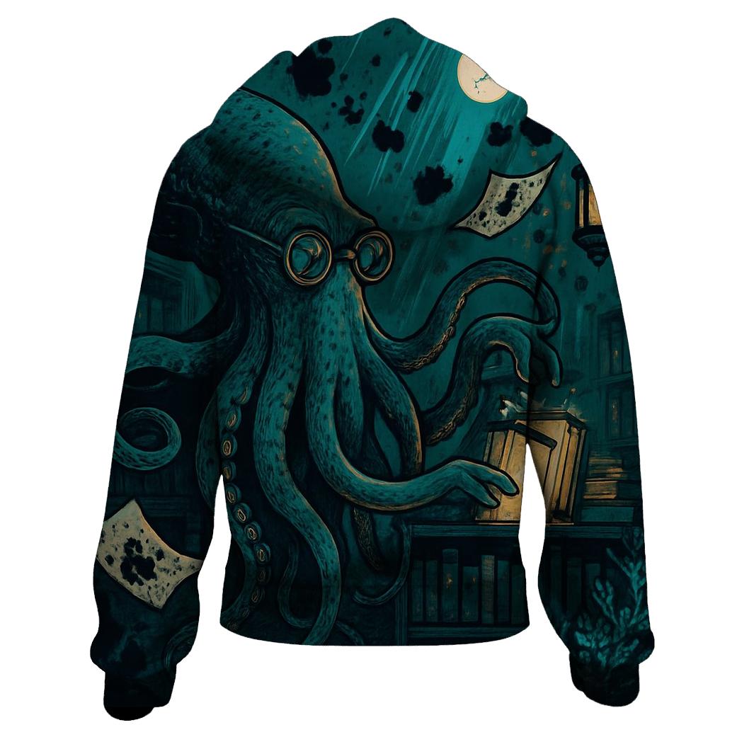 Midnight Kraken Librarian premium hoodies