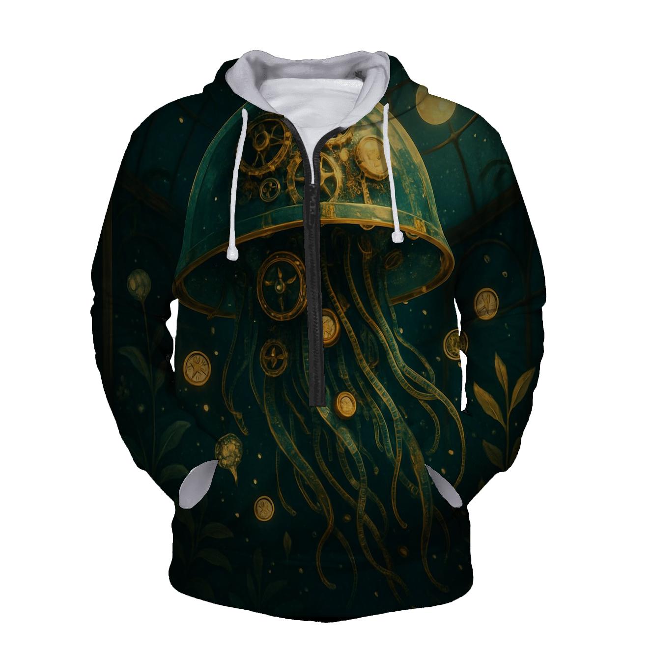 Clockwork Jelly Garden zip-up hoodies
