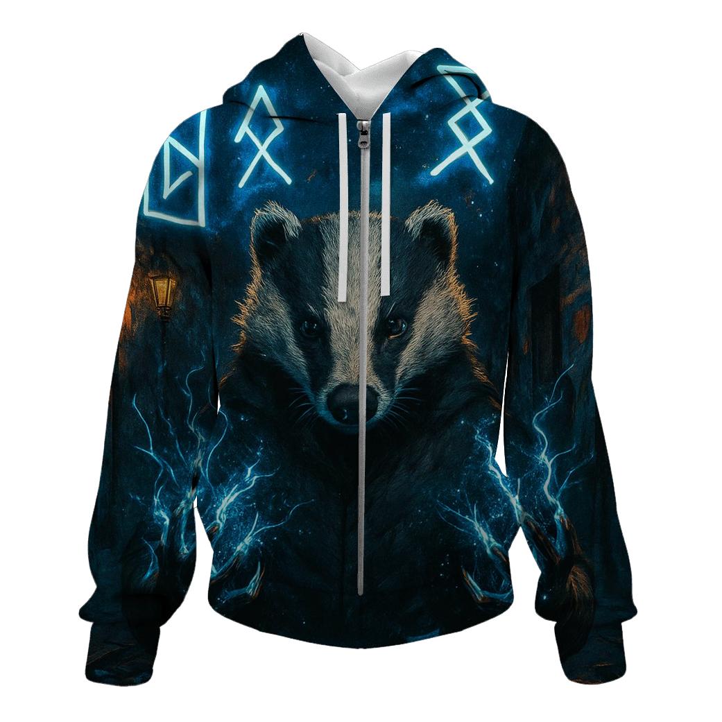 Arcane Neon Badger premium hoodies