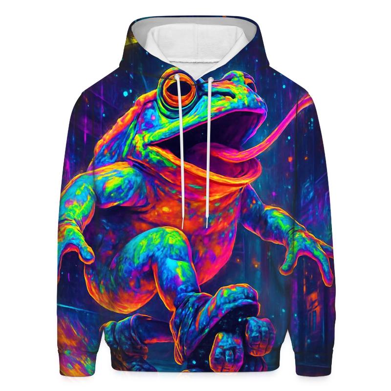 Random Neon Roller Toad zip-up hoodies