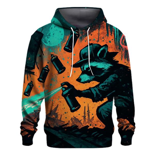 Solar Wind Raccoon graphic hoodies