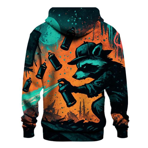 Solar Wind Raccoon graphic hoodies