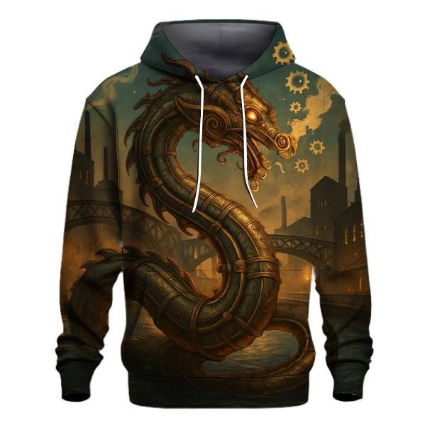 Clockwork River Dragon designer hoodies