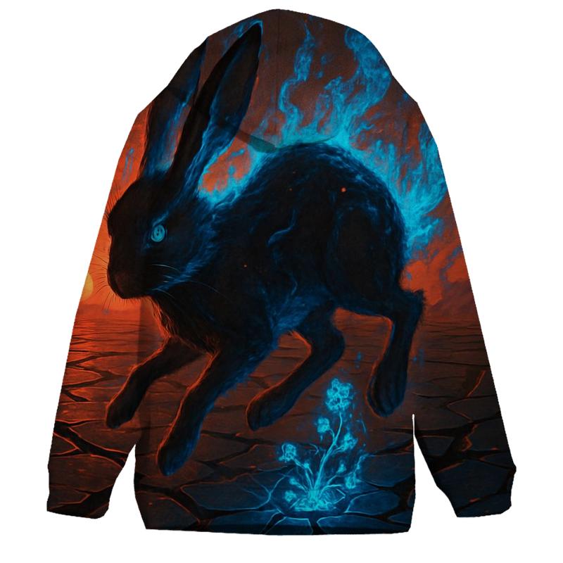 Random Ember Rabbit graphic hoodies