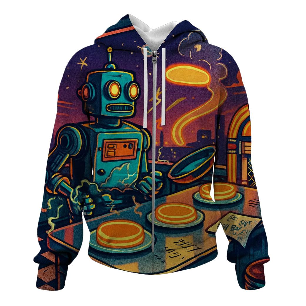 Retro Robo Diner hoodie styles