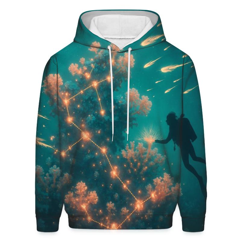 Random Coral Constellation pullover hoodies