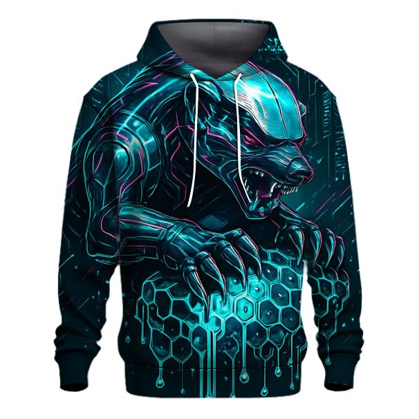 Chromed Honey Badger designer hoodies