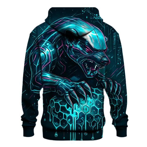 Chromed Honey Badger designer hoodies