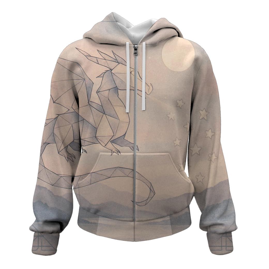 Starlit Origami Dragon hoodie trends
