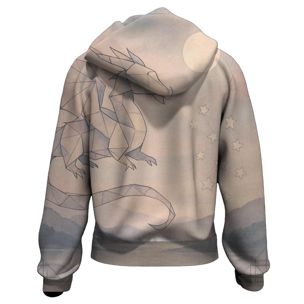 Starlit Origami Dragon hoodie trends