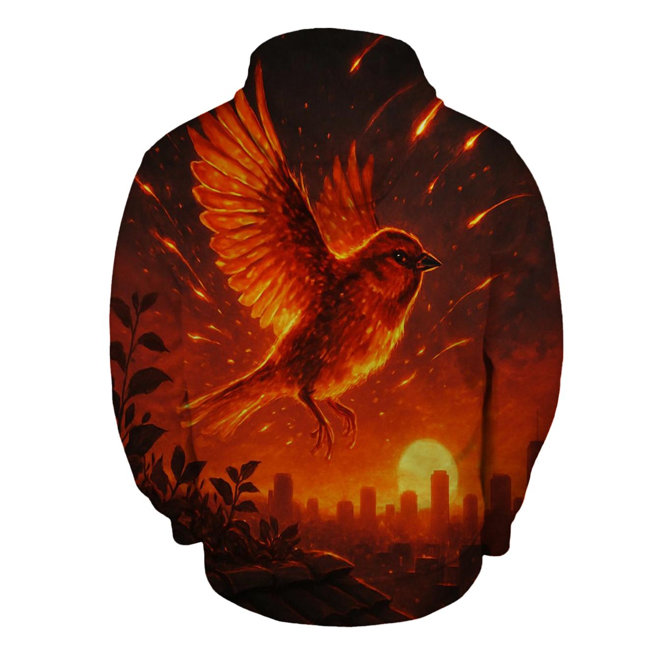 Solar Flare Sparrow custom hoodies