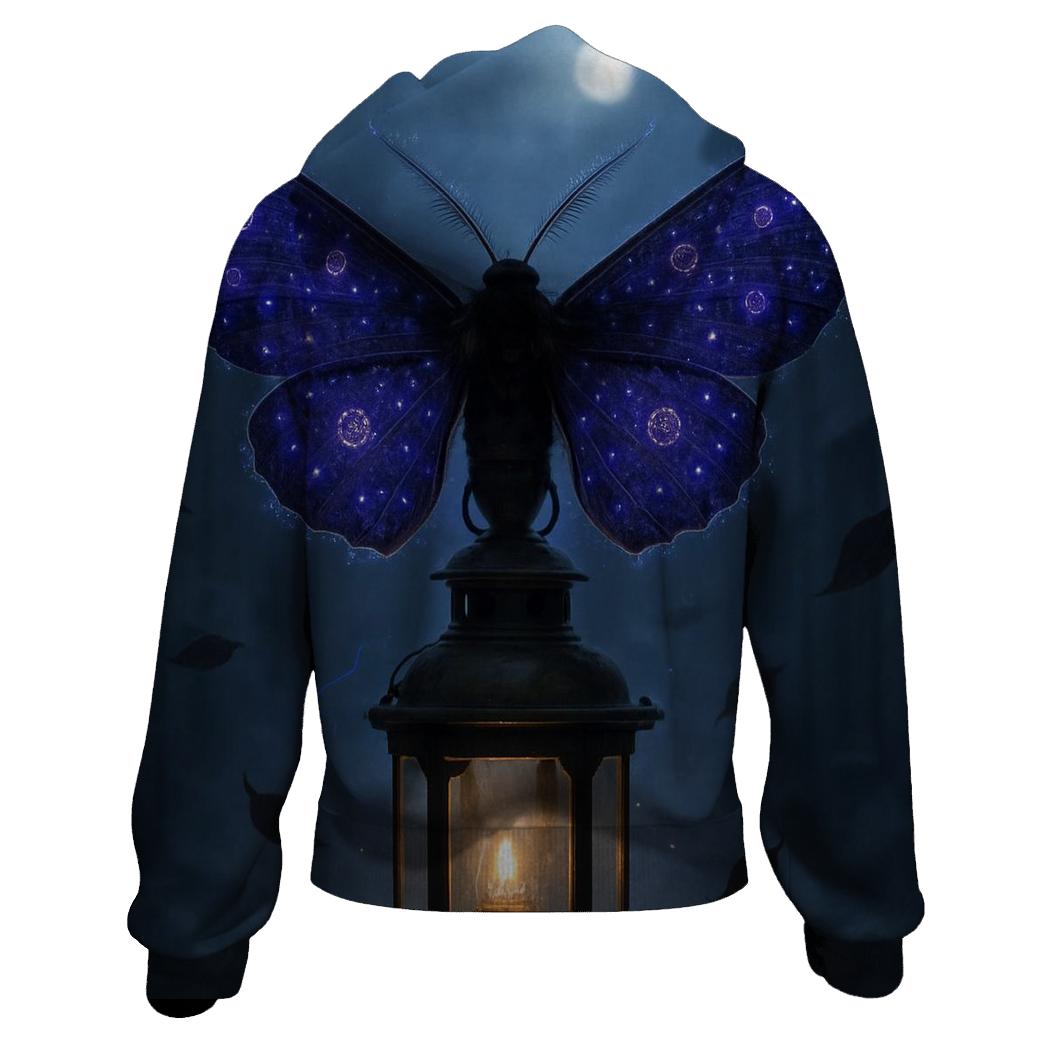 Violet Neon Moth Oracle custom hoodies