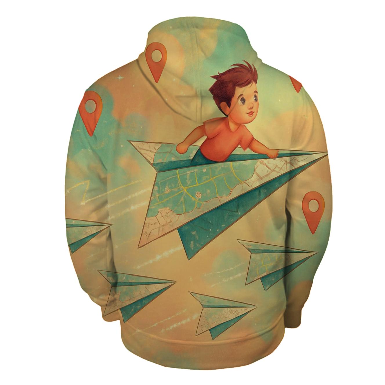 Nebula Paper Plane Fleet designer hoodies