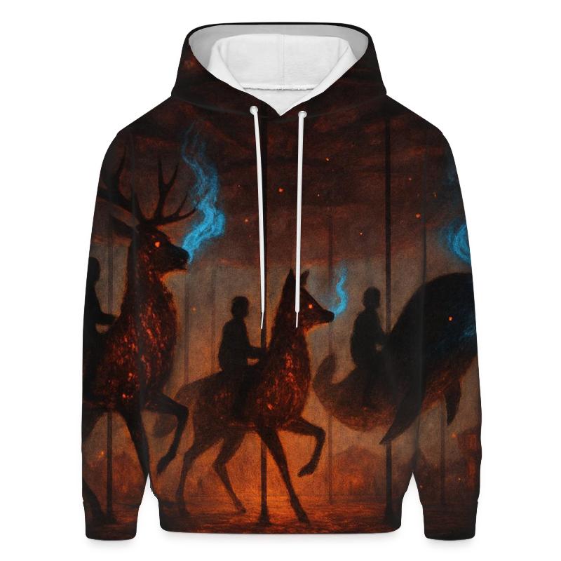 Random Ember Carousel zip-up hoodies