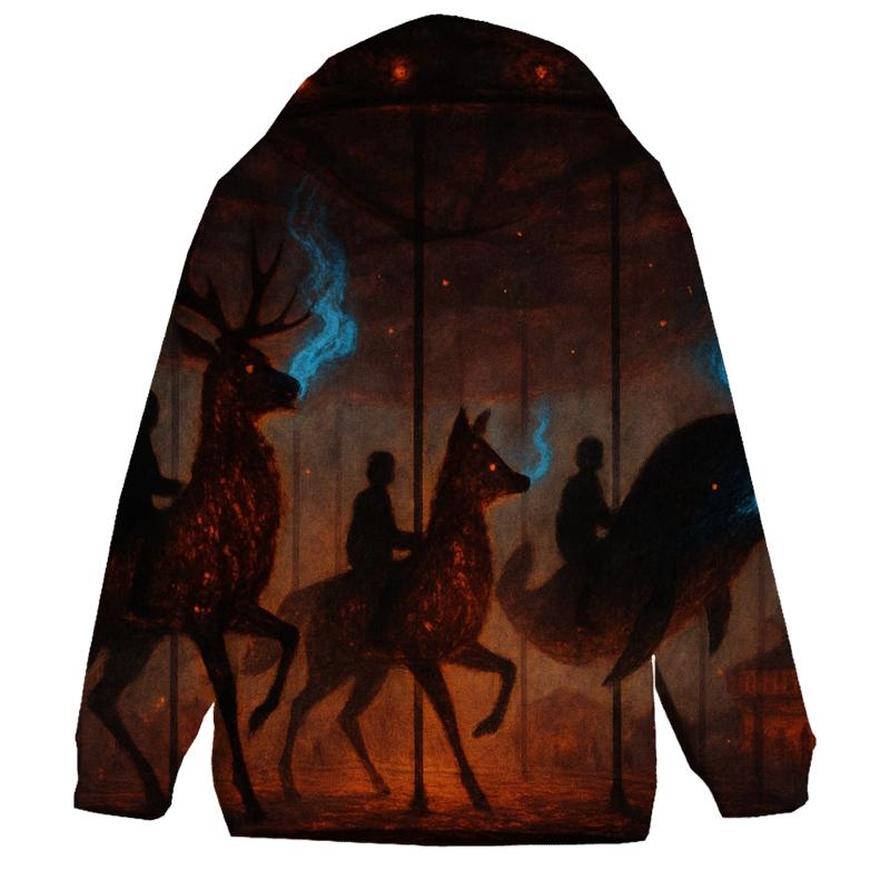 Random Ember Carousel zip-up hoodies