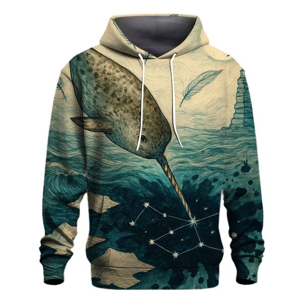 Inkspill Narwhal heavyweight hoodies