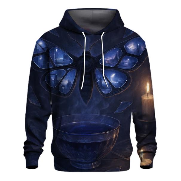 Mirrored Moth Oracle heavyweight hoodies