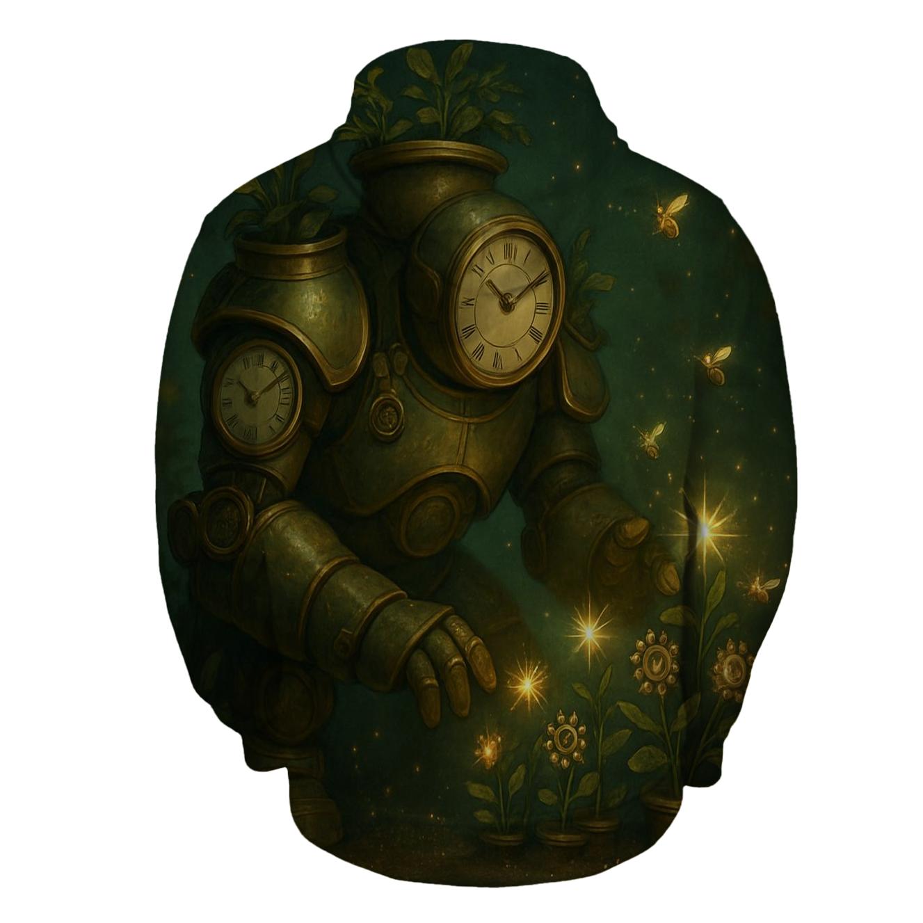 Clockwork Garden Golem graphic hoodies