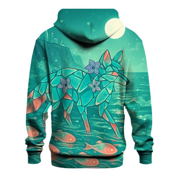 Glass Harbor Foxglove printed hoodies