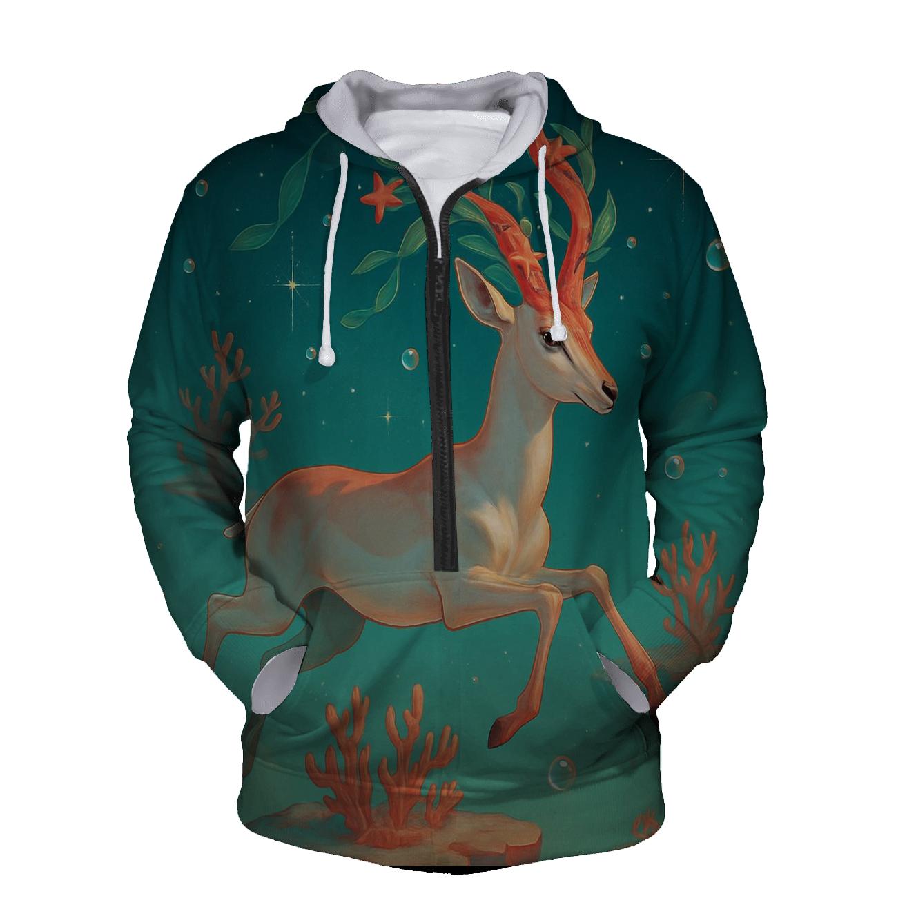 Glossy Coral Antelope hoodie designs