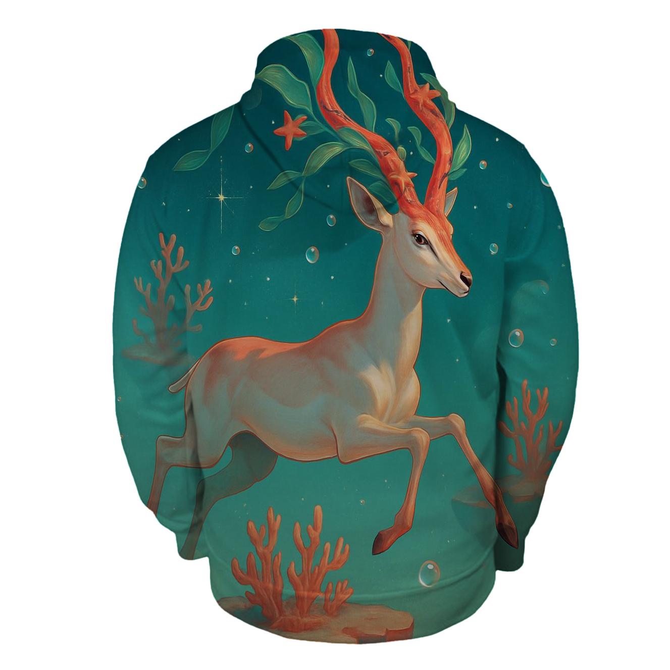 Glossy Coral Antelope hoodie designs