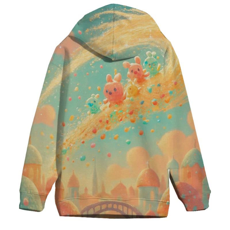 Random Sugar Comet Candy graphic hoodies