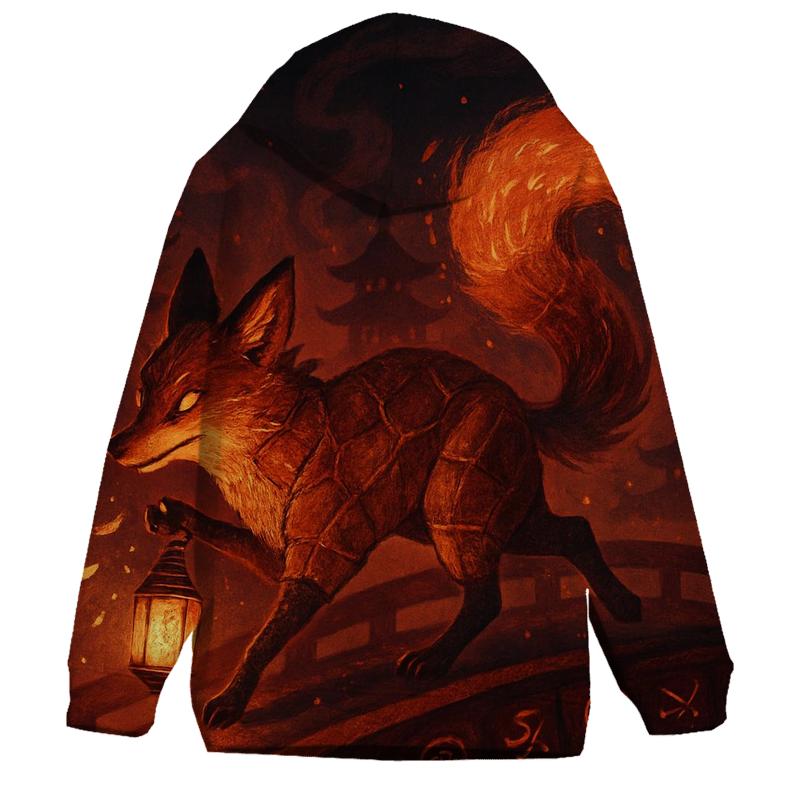 Random Ember Lantern Fox designer hoodies