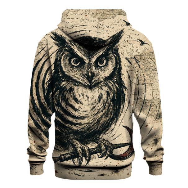 Echoing Ink Owl pullover hoodies