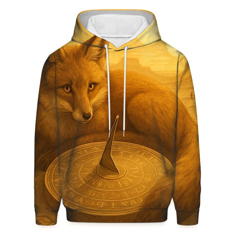 Random Sundial Fox graphic hoodies