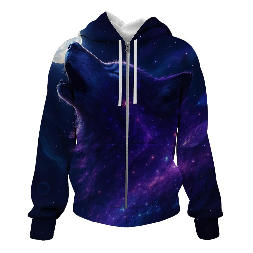 Nebula Howl printed hoodies