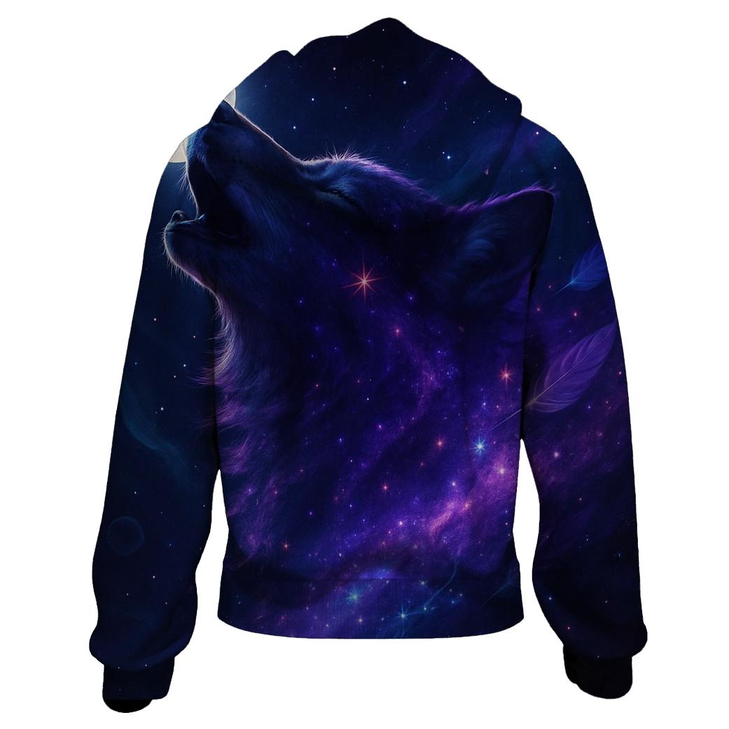 Nebula Howl printed hoodies