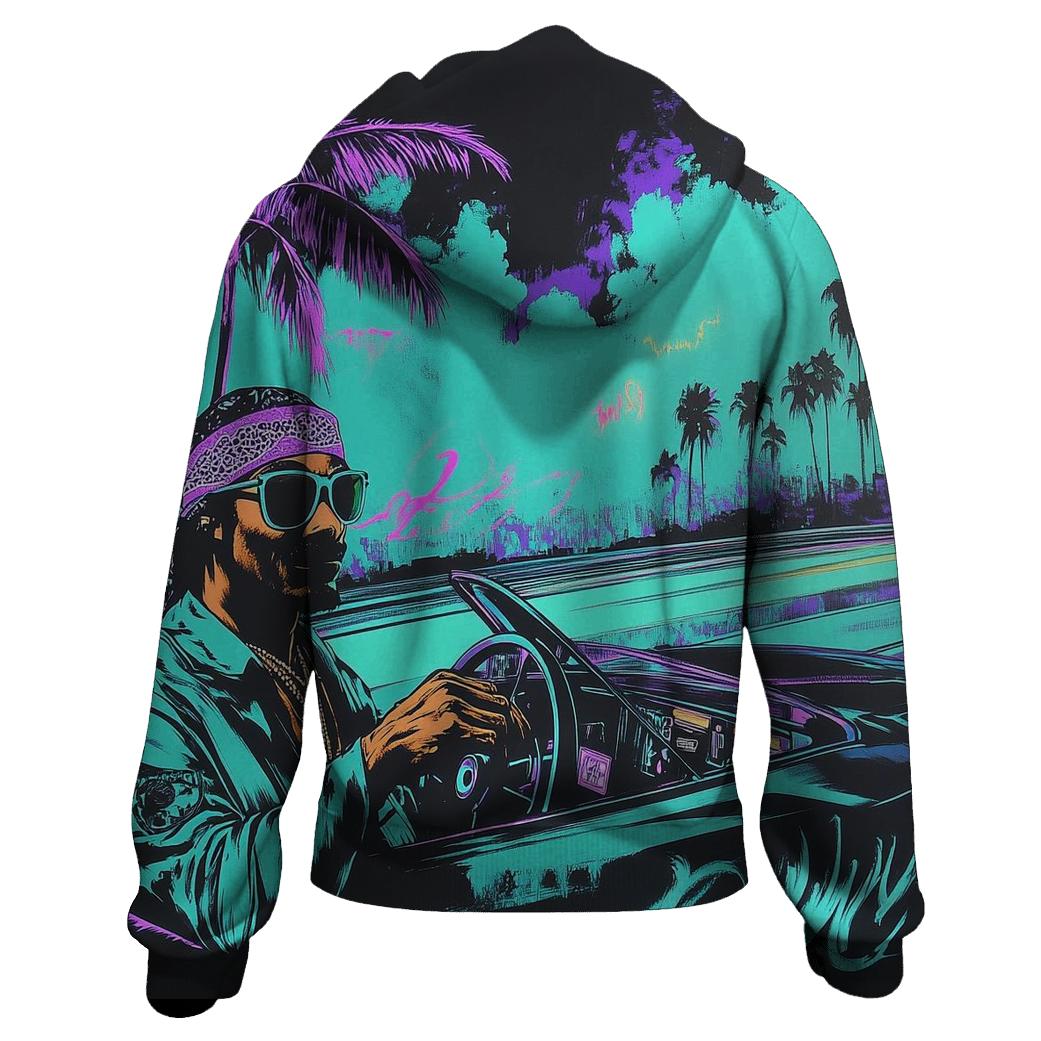 West Coast Neon Ride lightweight hoodies