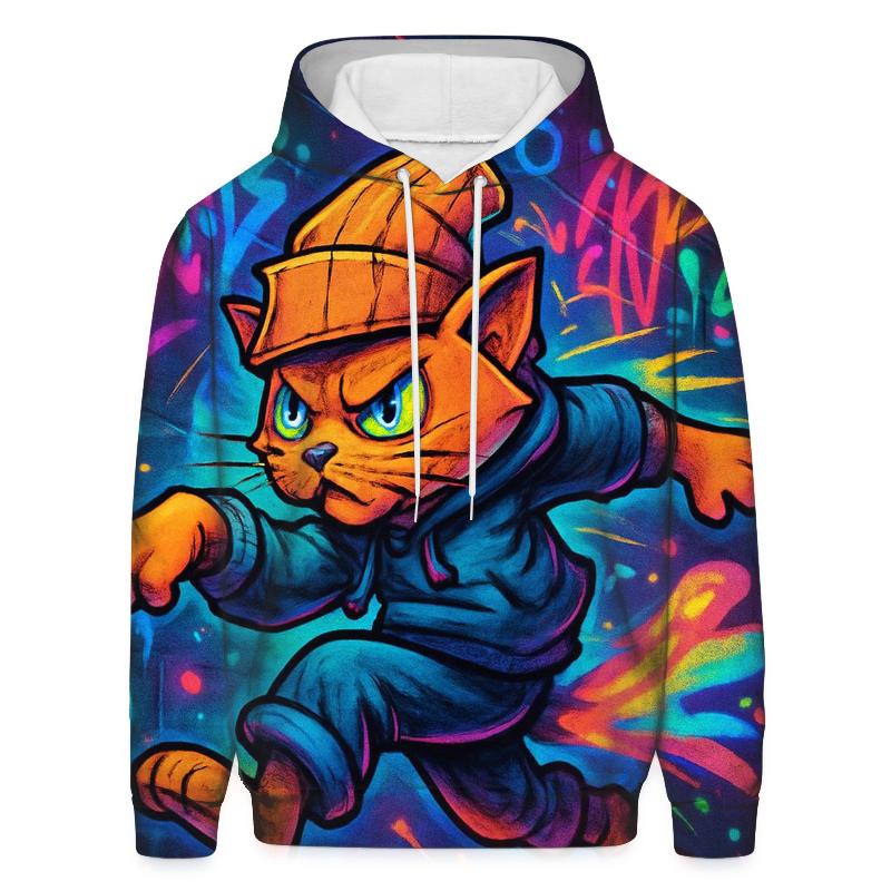 Graffiti Alley Stray printed hoodies