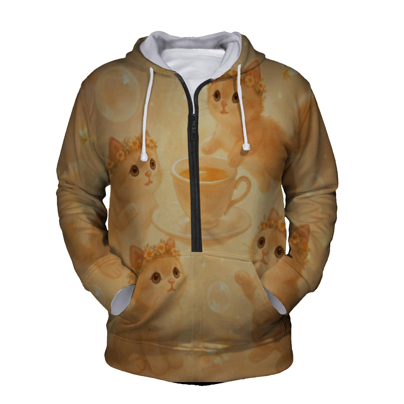 Moonbeam Tea Party Cats hoodie trends
