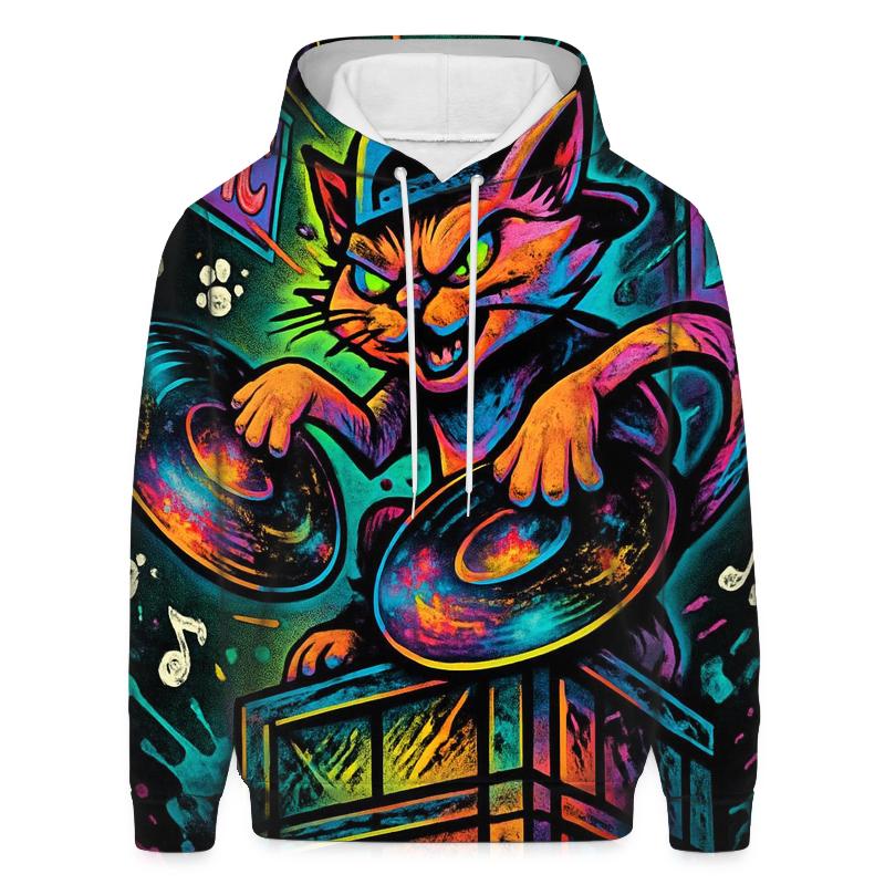 Galactic DJ Alley Cat heavyweight hoodies
