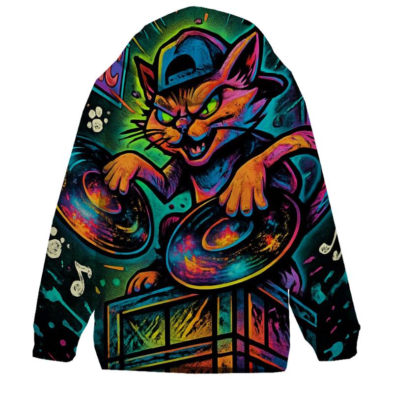 Galactic DJ Alley Cat heavyweight hoodies