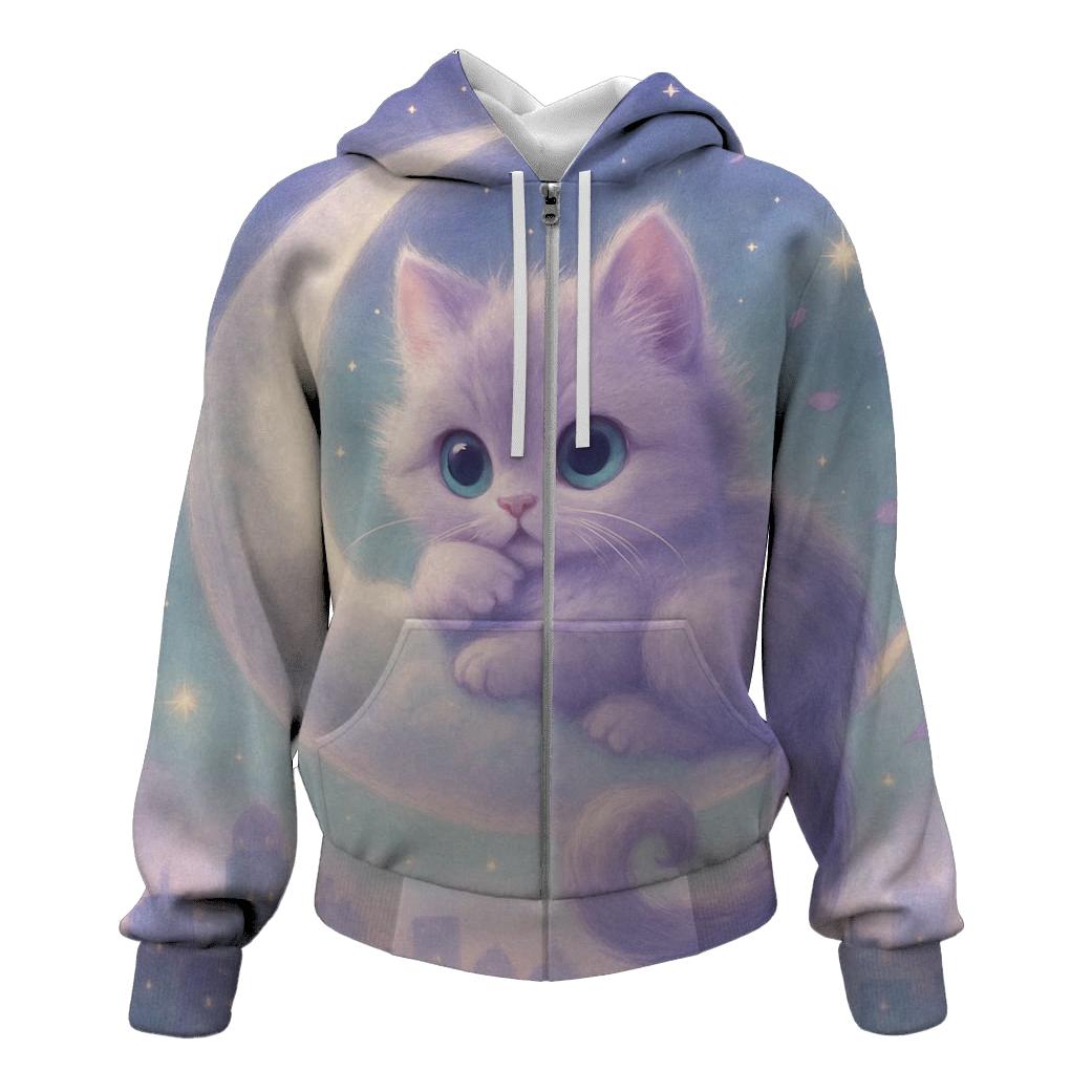Moonlit Cloud Kitten hoodie styles